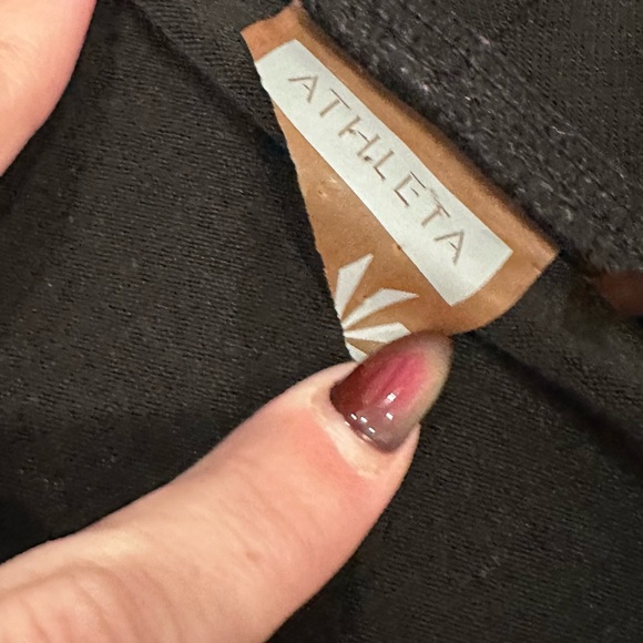 Athleta Black Wool Camber Cowlneck Long Sleeve Sweater Dress - Picture 4 of 5